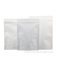 White stand up biodegradable plastic pouch sachet
